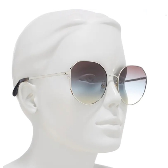 KATE SPADE NEW YORK carlita 60mm aviator sunglasses main image 12